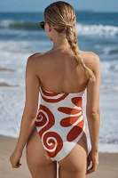 Cala de la Cruz Lore Strapless One-Piece Swimsuit