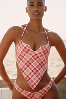 Frankies Bikinis Springtime Halter Bikini Top