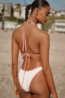 Frankies Bikinis Dove Terry Ribbed Bikini Bottoms