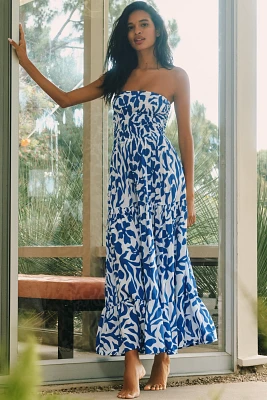 Tiare Hawaii Boracay Strapless Maxi Dress