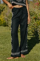 LSPACE x Rails Emmie Linen Embroidered Pants