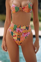 Beach Riot Carlotta High-Waisted High-Cut Bikini Bottoms