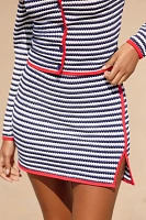 Beach Riot Eli Jacquard Striped Mini Skirt
