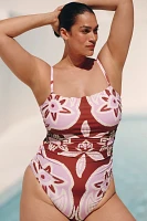 Celandine Jackson Side-Ruched One-Piece Swimsuit
