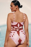 Celandine Jackson Side-Ruched One-Piece Swimsuit