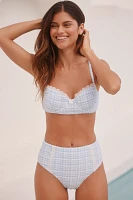Celandine Pippa Trimmed High-Waist Bikini Bottoms