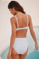 Celandine Pippa Trimmed High-Waist Bikini Bottoms