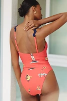 Celandine Nautical Print One-Piece Swimsuit