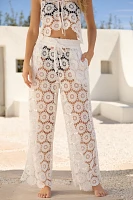 Seafolly Sheer Crochet Side-Split Pants