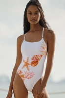 Seafolly La Mer Scoop-Neck One-Piece Swimsuit