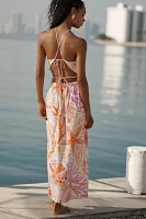 Seafolly La Mer Halter Linen Maxi Dress