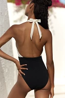 JETS Versa Rib Plunge One-Piece Swimsuit