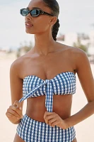Seafolly Gingham Bandeau Bikini Top