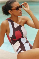 JETS Zarla One-Shoulder One-Piece Swimsuit