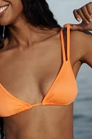 Maaji Neon Orange Itza Triangle Bikini Top