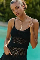 Solid & Striped Ulla Pointelle Sheer Mini Dress