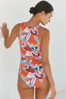 Hutch Meela V-Neck Belted One-Piece Swimsuit