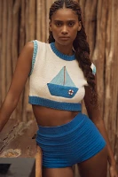 My Beachy Side Chouchou Crochet Mini Shorts