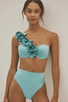 PatBO Flower Appliqué Bikini Top