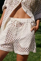 Agua Bendita Watts Eyelet Shorts