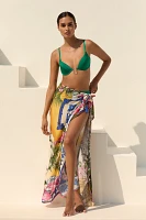 Agua Bendita Marine Ventura Pareo Cover-Up Skirt