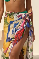 Agua Bendita Marine Ventura Pareo Cover-Up Skirt