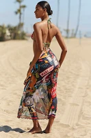 Agua Bendita Marine Pareo Cover-Up Skirt