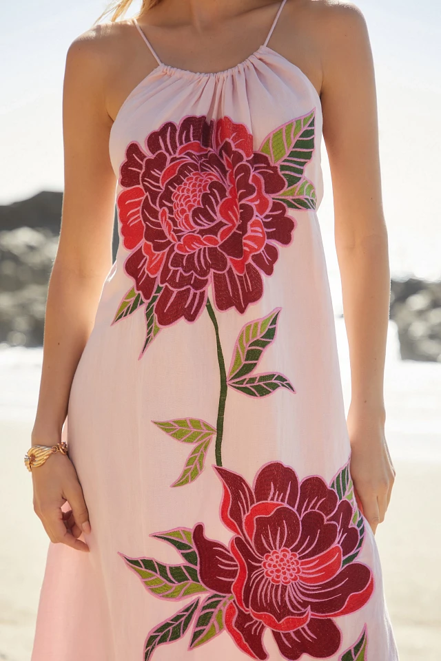 farm rio halter cover-up maxi dress Farm Rio Halter Cover-Up Maxi Dress