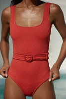 Farm Rio Matelassé One-Piece Swimsuit