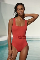 Farm Rio Matelassé One-Piece Swimsuit