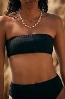Sanctuary Refresh Rib Bandeau Bikini Top