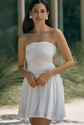 PQ Swim Skye Strapless Tie-Back Mini Dress