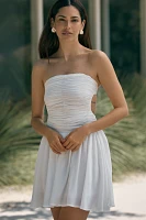 PQ Swim Skye Strapless Tie-Back Mini Dress
