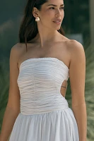 PQ Swim Skye Strapless Tie-Back Mini Dress