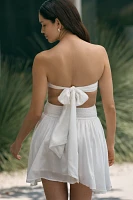 PQ Swim Skye Strapless Tie-Back Mini Dress
