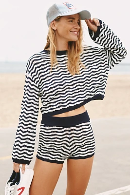 PQ Swim Pisces Palmer Cropped Sweater Top