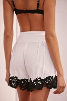 Bahia Maria x Anthropologie Linen Blend Martina Belted Shorts