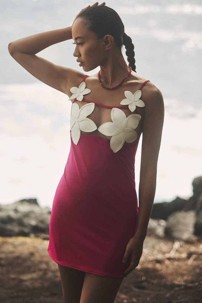 Bahia Maria x Anthropologie Plumeria Mini Dress