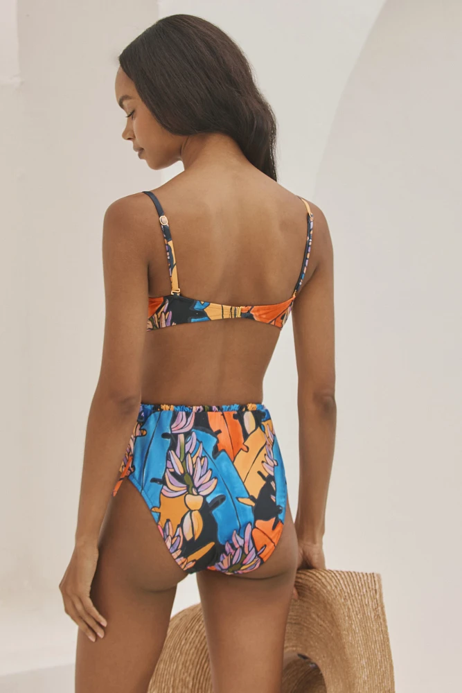 Farm Rio High-Waisted Bikini Bottoms