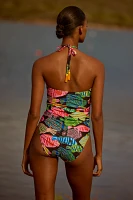 Farm Rio x Anthropologie Fish One-Piece Swimsuit