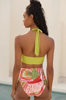 Farm Rio x Anthropologie Flower Bikini Top