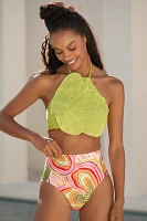 Farm Rio x Anthropologie Flower Bikini Top