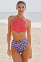 Farm Rio x Anthropologie Shell Swim Top