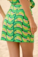 Farm Rio x Anthropologie Tucabacana Tie-Front Mini Skirt