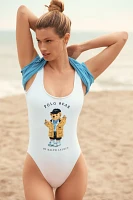 Polo Ralph Lauren Bear Scoop One-Piece Swimsuit