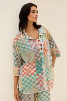 Maaji Chess Manele Buttondown Top