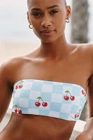 Maaji Bryn Strapless Embroidered Bandeau Bikini Top