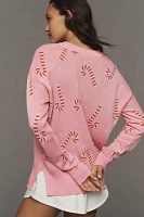 Beach Riot Callie Candy Cane Sweater