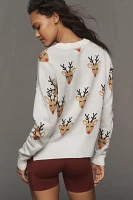 Beach Riot Callie Cheery Deer Sweater