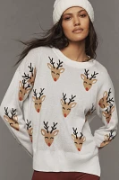 Beach Riot Callie Cheery Deer Sweater